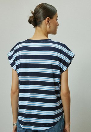 Next, Print T-shirt - blue stripe