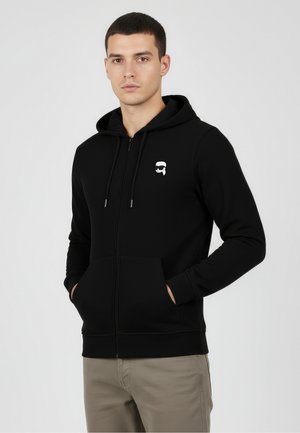 Sudadera con cremallera - black