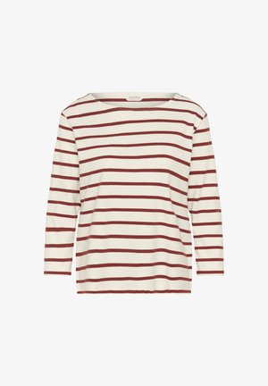 Part Two, NELAPW - Langærmet T-shirt - eggnog roasted russet stripe