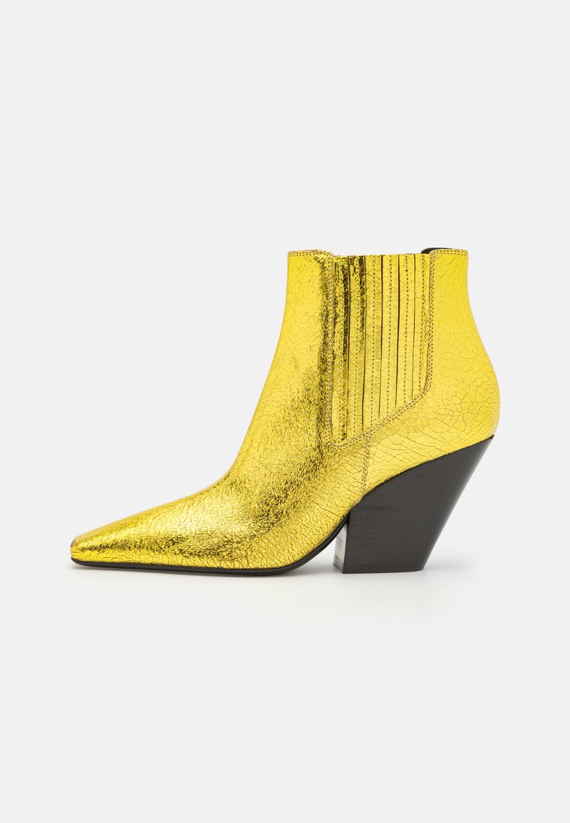 Casadei ANASTASIA - Botine cowboy/biker - techno/citrino