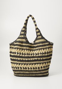 WAFTED CAROLINA BAG - Saco de mão - black/nature