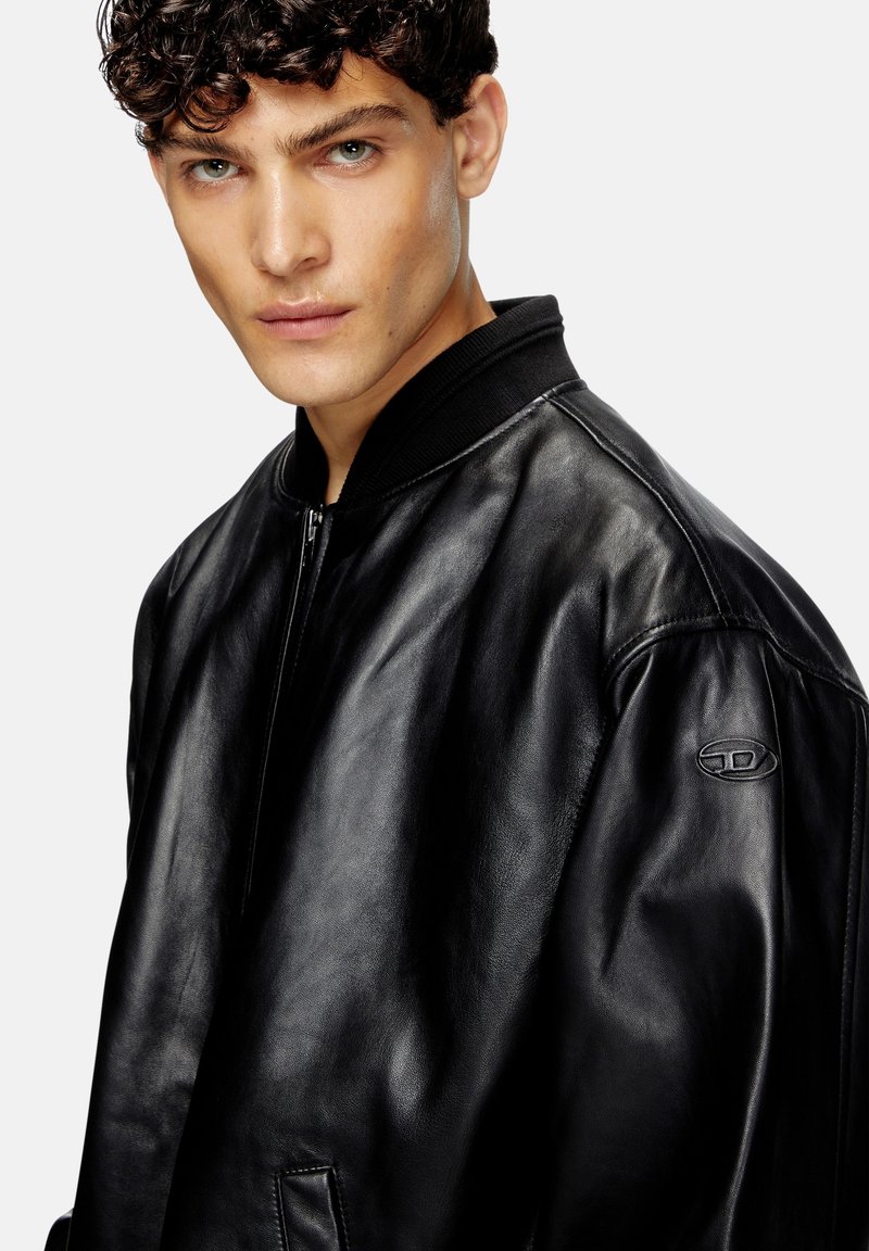 Diesel L-KHAT Lederjacke black/schwarz