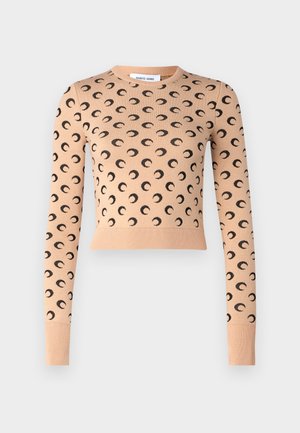 MOON LOGO FITTED - Maglione - tan