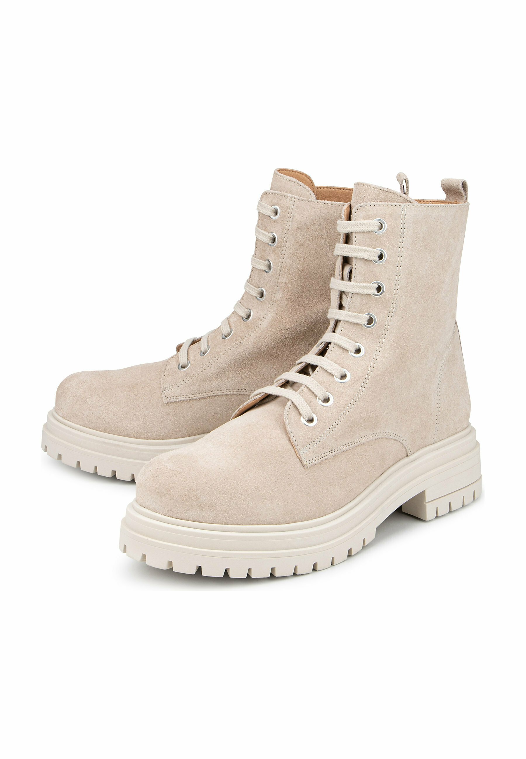 KMB Lace-up ankle boots - white 