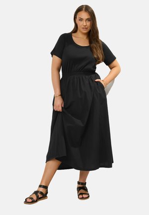 Yours Clothing MIDAXI - Jersey dress - black