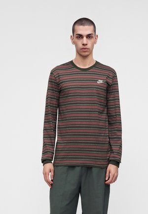 Nike Sportswear, U NSW TEE LSE LS CLUB STRPE - Блуза с дълги ръкави - tattoo/sequoia