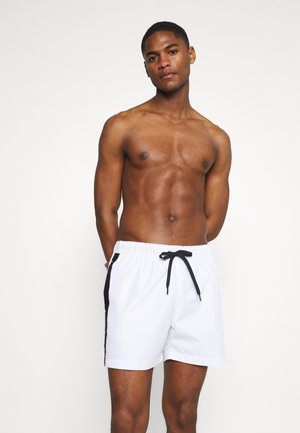 LOGOLINE MEDIUM DRAWSTRING - Swimming shorts - white