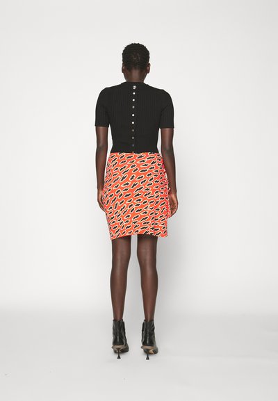 Rabanne JUPE - Φούστα παρεό - red flash