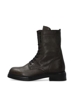 Lace-up ankle boots - dark green