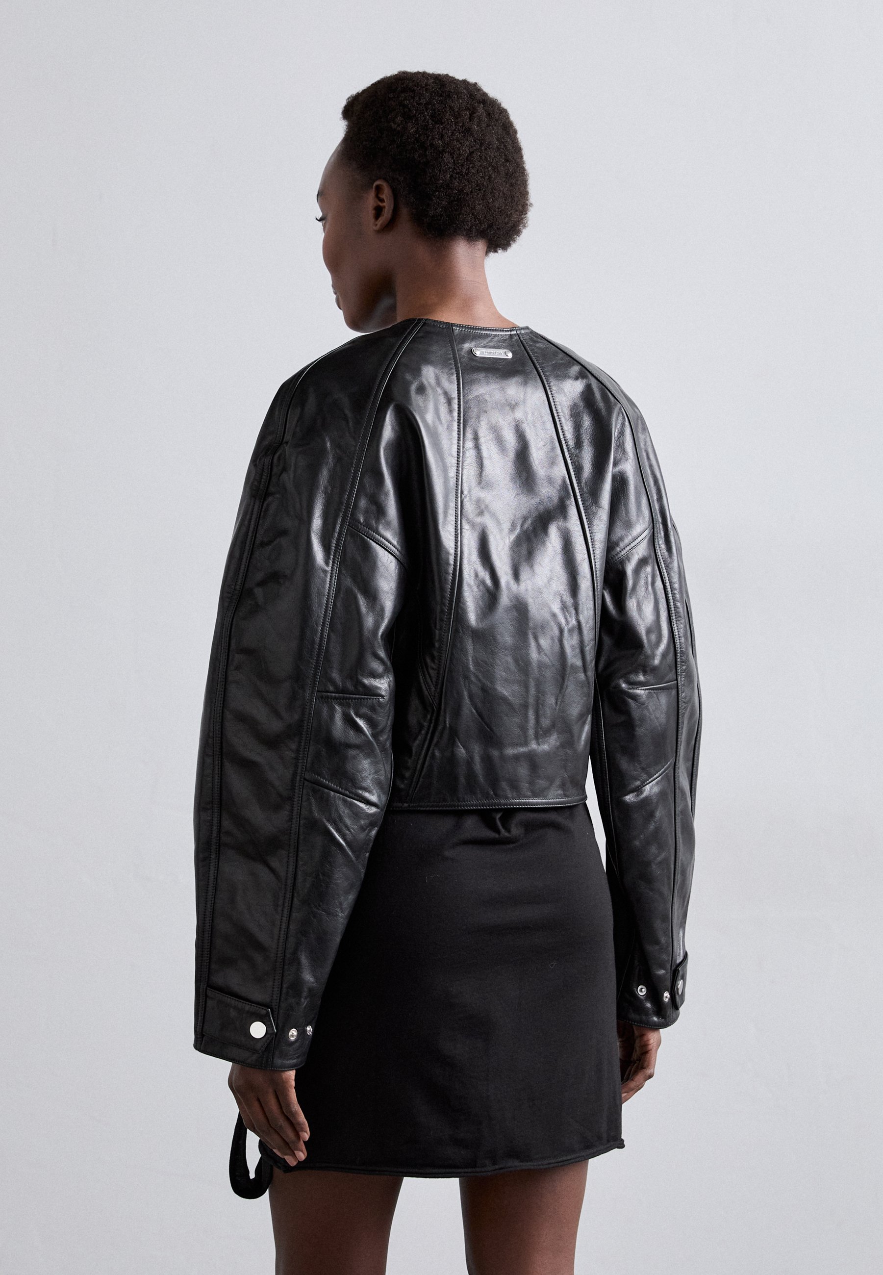 Helmut Lang ARTICULATED - Leather jacket - black - Zalando.ie