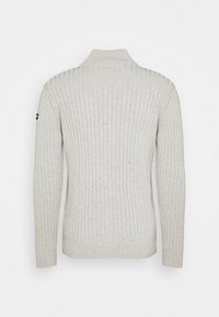 Schott PLECORAGE - Strickjacke - light heather grey