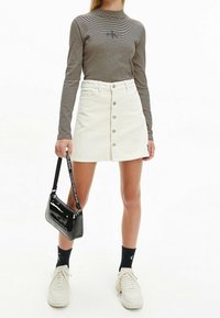 Calvin Klein Jeans Langarmshirt - stripe ck black/ summer stone