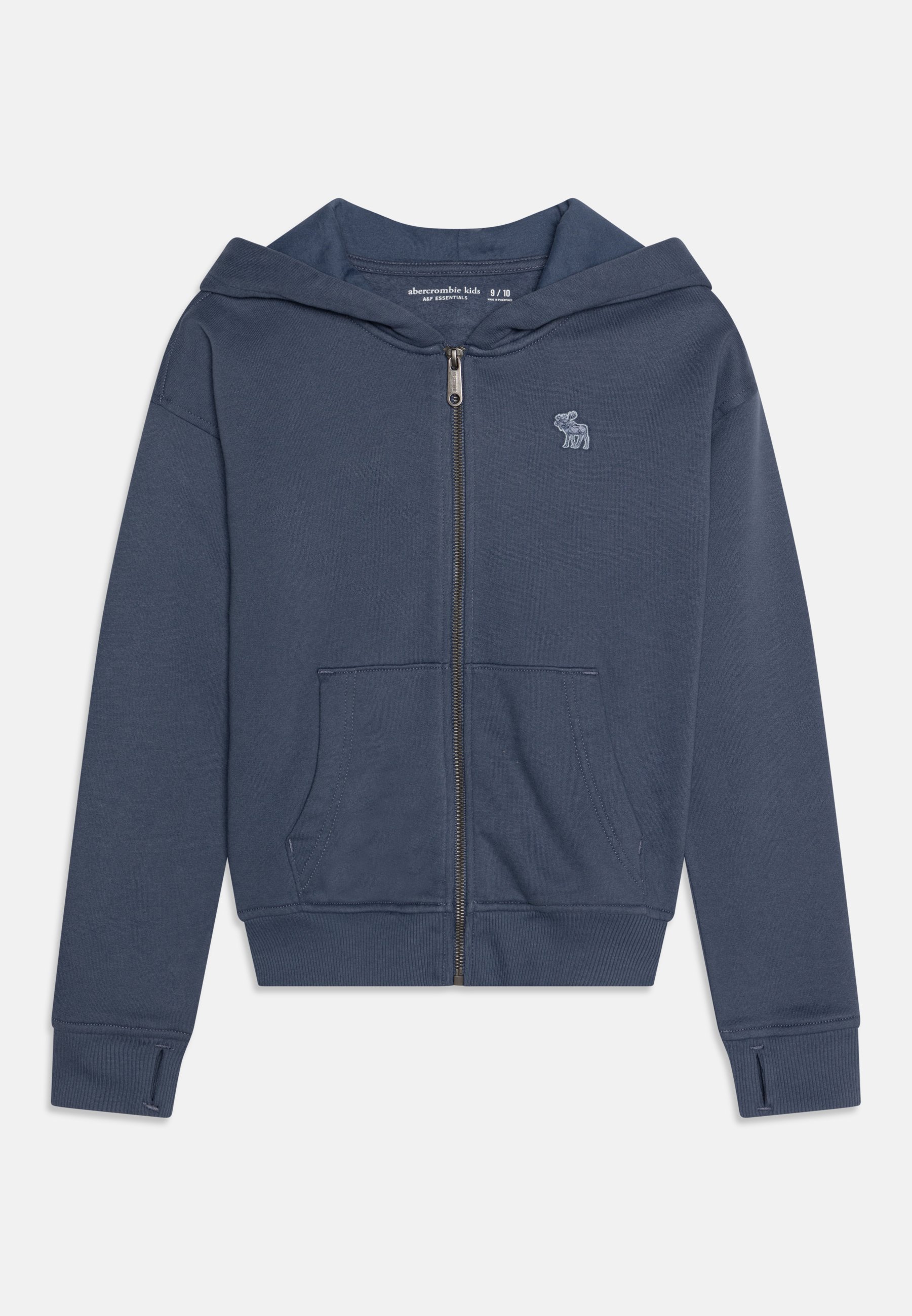 Abercrombie Fitch ESSENTIAL Zip-up sweatshirt vintage indigo