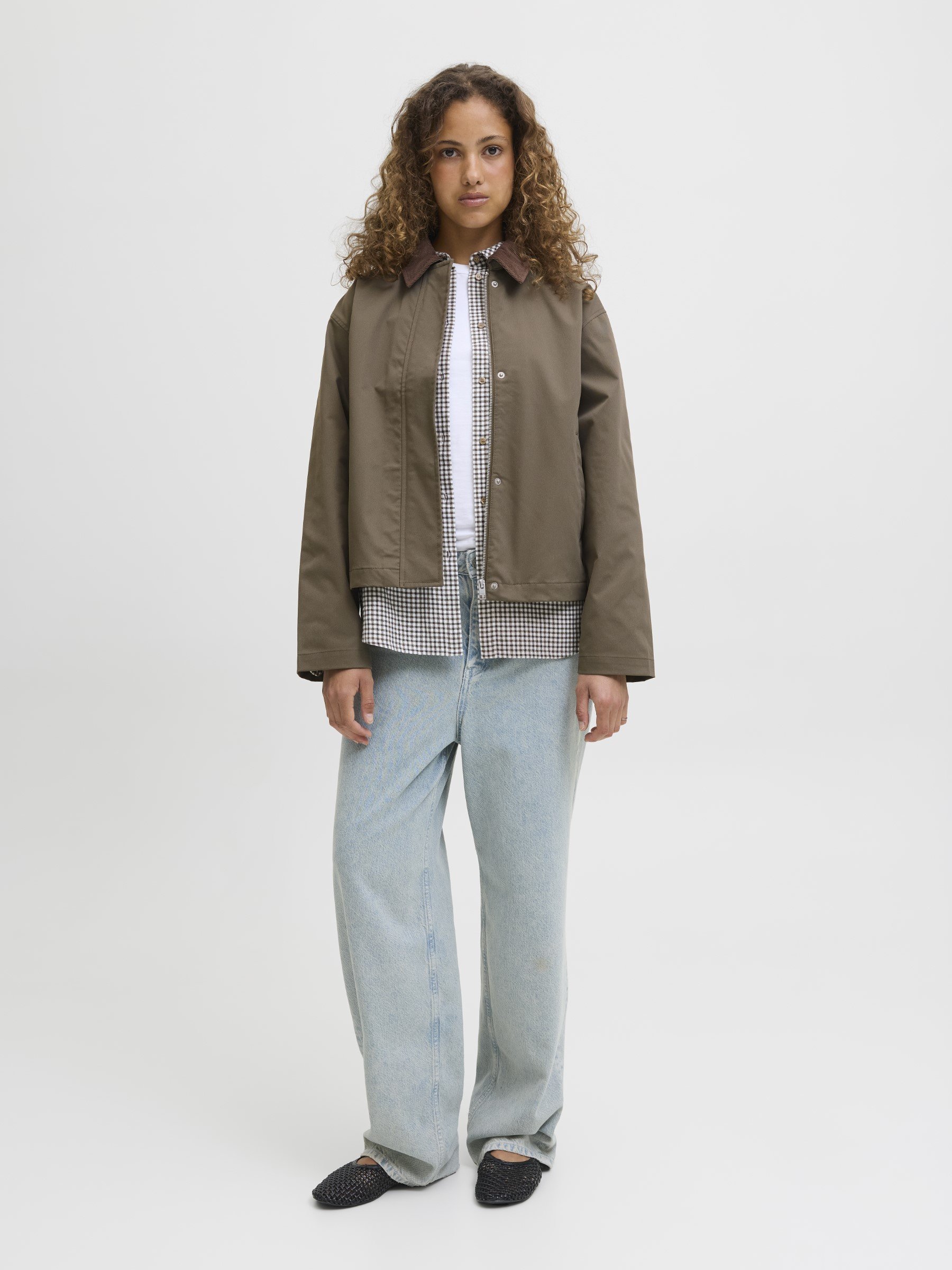 JJXX JXWILMA WORKER JACKET - Summer jacket - canteen/brown