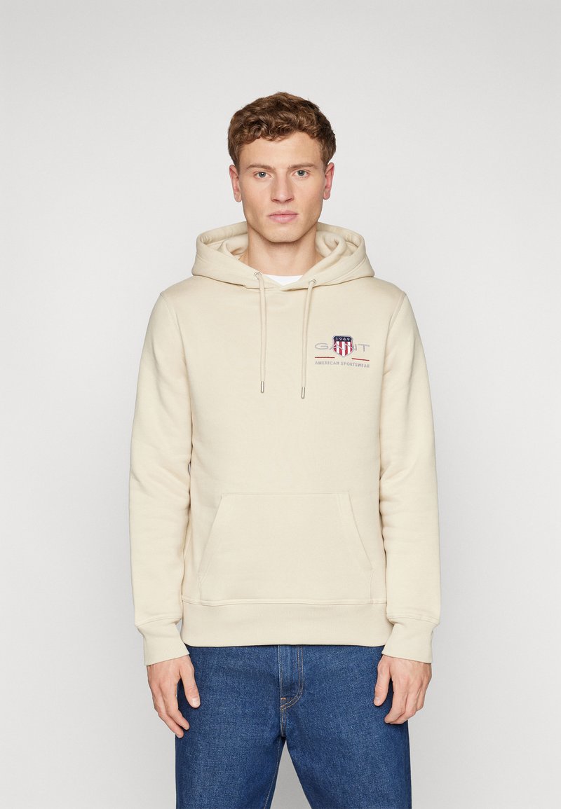 GANT - MEDIUM ARCHIVE SHIELD HOODIE - Sweatshirt - beige, Förstora