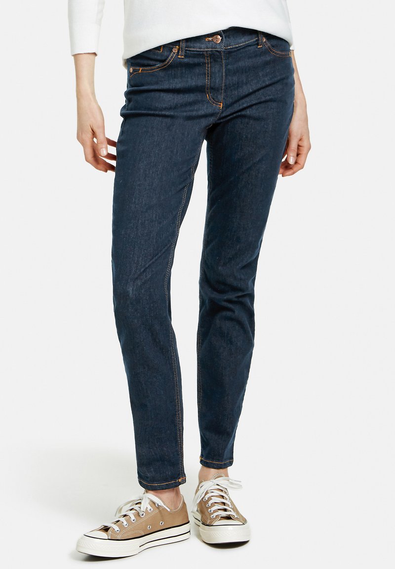 Pantalón Vaquero Mujer GERRY WEBER Edition Hose Jeans Lang, Mezclilla Azul Oscuro Con Uso Pantalones Mujer Vaquero