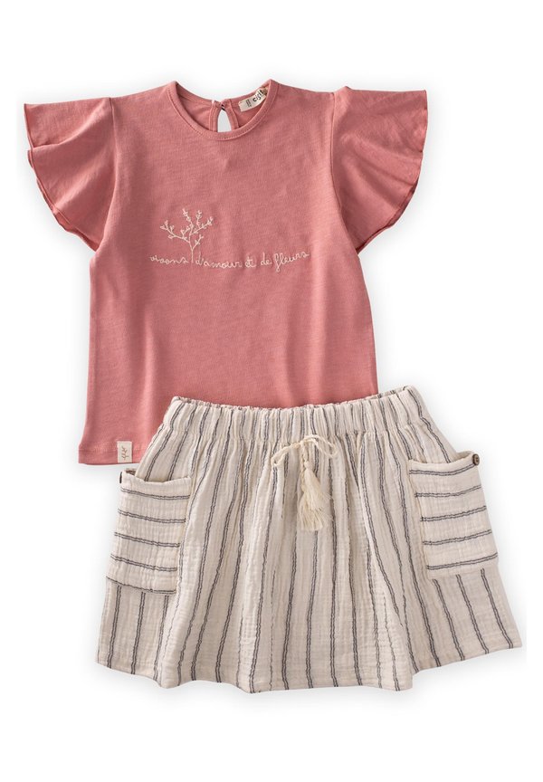 SET - T-Shirt print - salmon