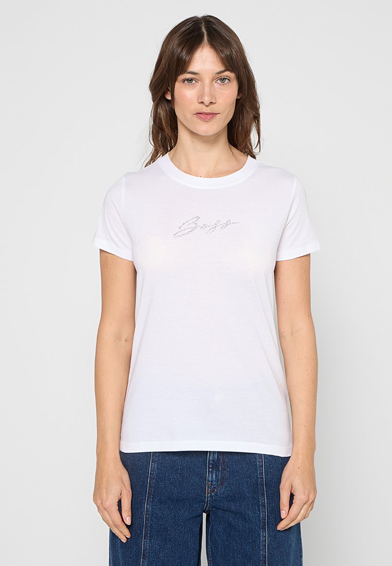 Boss T-shirt print crème Boss T-shirt print crème