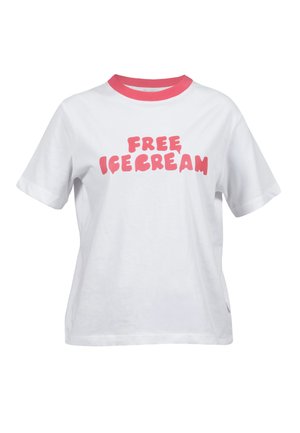 Kleinigkeit, FREE ICE CREAM SHIRT GIRLS - T-shirt imprimé - hot pink