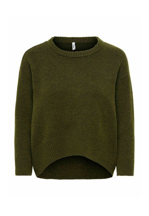 ONLY, ONLALIVIA LS HIGH-LOW O-NECK NOOS KNT - Jersey de punto - forest night