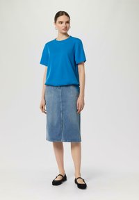 comma casual identity T-Shirt basic - azurblau