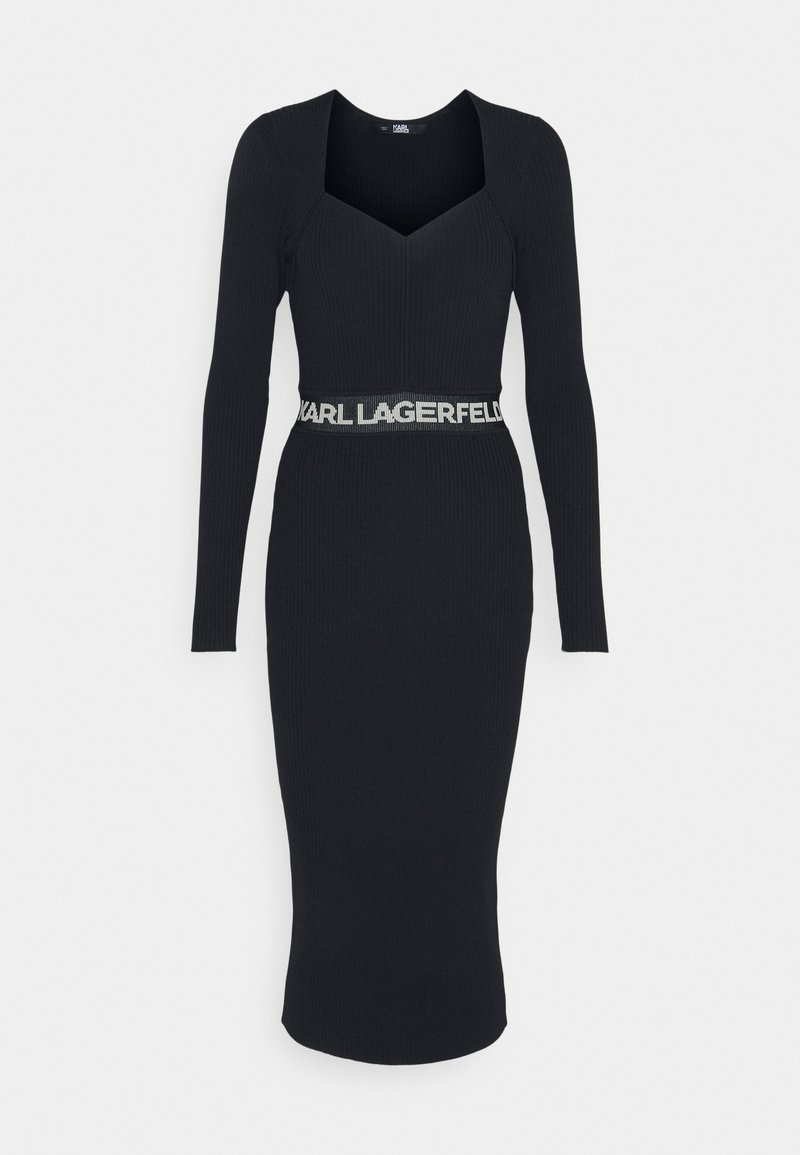 Karl Lagerfeld Gebreide jurk zwart