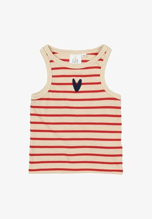 NIL SHORT - Viršus - poppy red striped