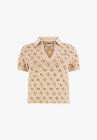 Guess NAHTLOSES 4G-LOGO Polo mehrfarbig beige/beige