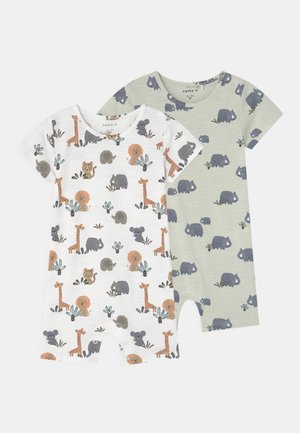 NBNJAKOB 2 PACK UNISEX - Pijama - white alyssum