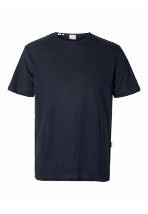 Selected BET SS O-NECK TEE - Basic T-shirt - sky captain