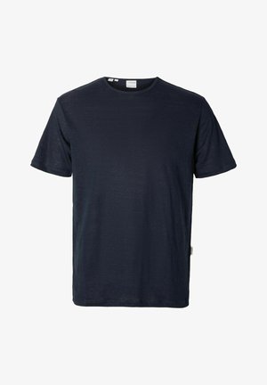 Selected BET SS O-NECK TEE - Lihtne T-särk - sky captain