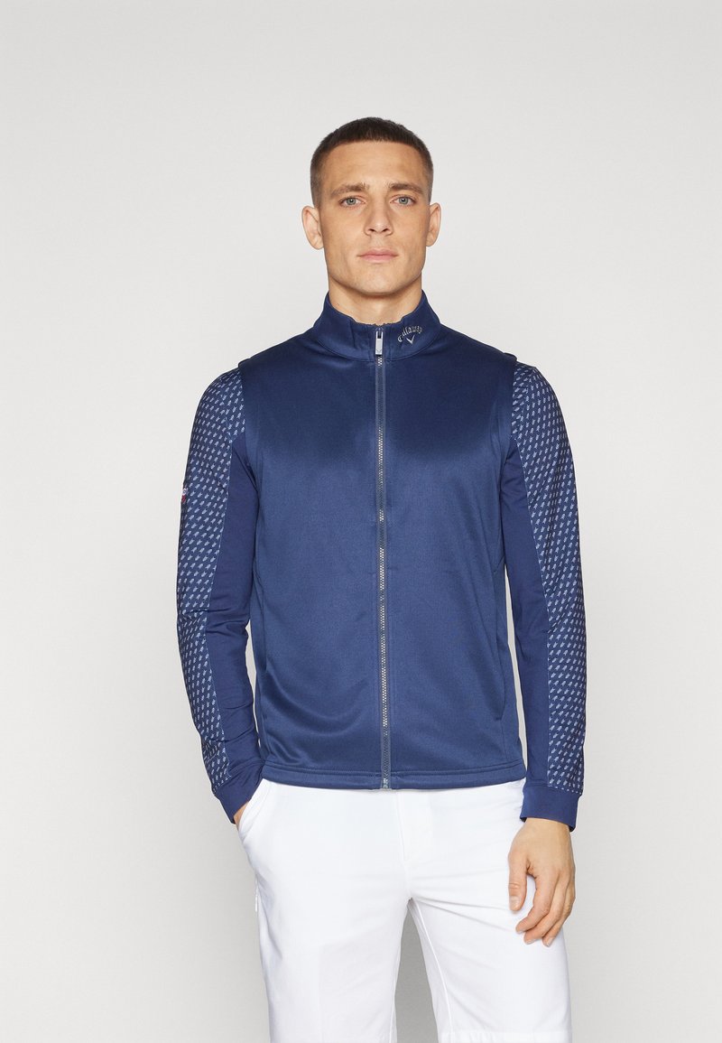 Callaway HIGH GAUGE VEST - Strukirani kaput - dark blue