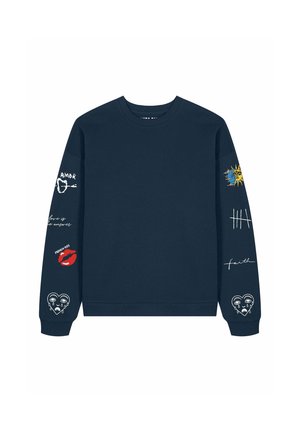 Mira Paris, TATTOO BRUTAL EMBROIDERY UNISEX - Sweatshirt - dark blue