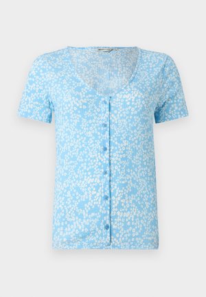 TOM TAILOR DENIM, PRINTED BUTTON - Pluus - light blue