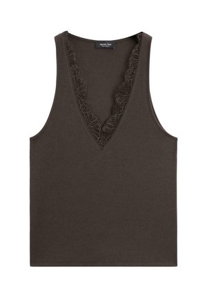 Massimo Dutti, Top - dark brown