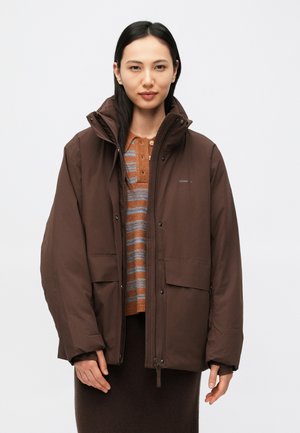 SKI CAPSULE TRYVANN - Casaco de penas - dark brown