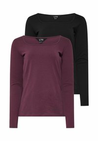 2 PACK   - Langarmshirt - black