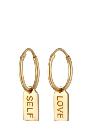 WORDING LOVE SELF - Earrings - gold-coloured