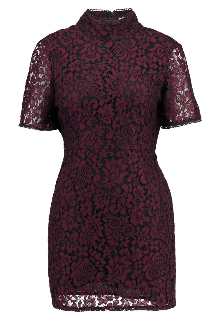 Fashion Union Petite Cocktail dress / Party dress - dark red - (Pre-owned)  - Zalando.ie