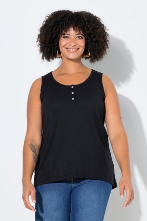 Angel of Style, -, A-LINIE, KNOPFLEISTE - Top - black