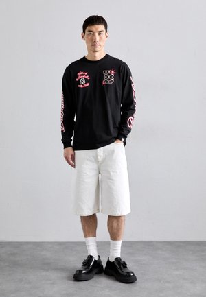 MULTI GRAPHIC - Topper langermet - black