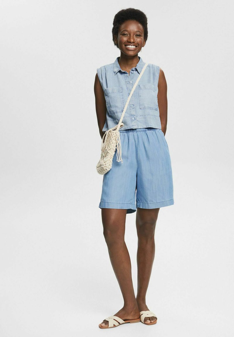 Damen Kleider | Esprit Jeans Shorts blue light washed/hellblau - KK02671 Damen Kleider | Esprit Jeans Shorts blue light washed/hellblau - KK02671
