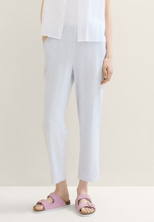 TOM TAILOR DENIM Nadrágok - light blue white small stripe
