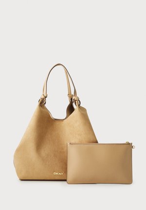 PAULA COMMUTER LARGE TOTE SET - Tote bag - cappuccino