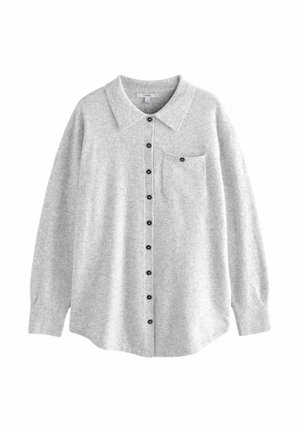 SMART COLLAR BUTTON THROUGH LONGLINE  - Kofta - grey