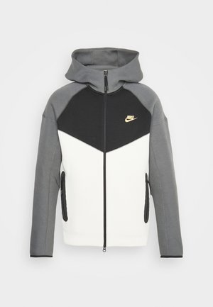 HOODIE - Majica s kapuljačom i patentnim zatvaračem - grey/black