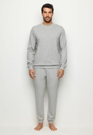 SET  - Nachtwäsche Set - melange grey plain