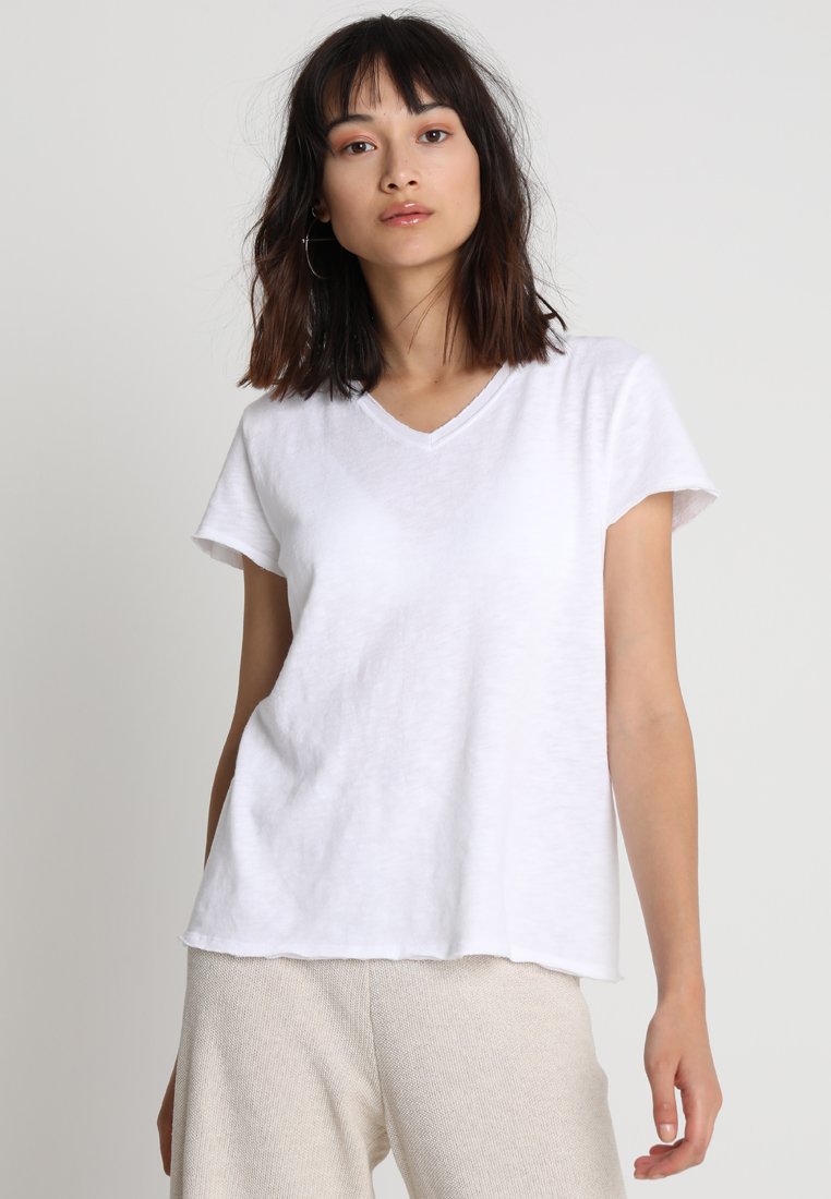 American Vintage SONOMA V NECK TEE Basic Tshirt white Zalando.ie
