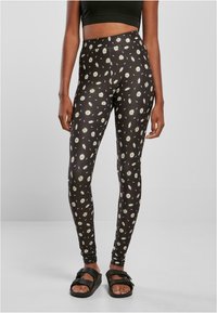 Urban Classics - SOFT AOP - Leggings - Trousers - blackdaisy Thumbnail Image 1