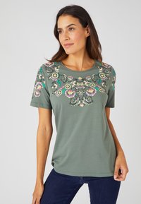 Damart Camiseta estampada - eucalyptus